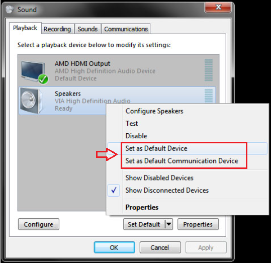 Adjust Sound Settings to Fix TeamViewer Sound Not Working